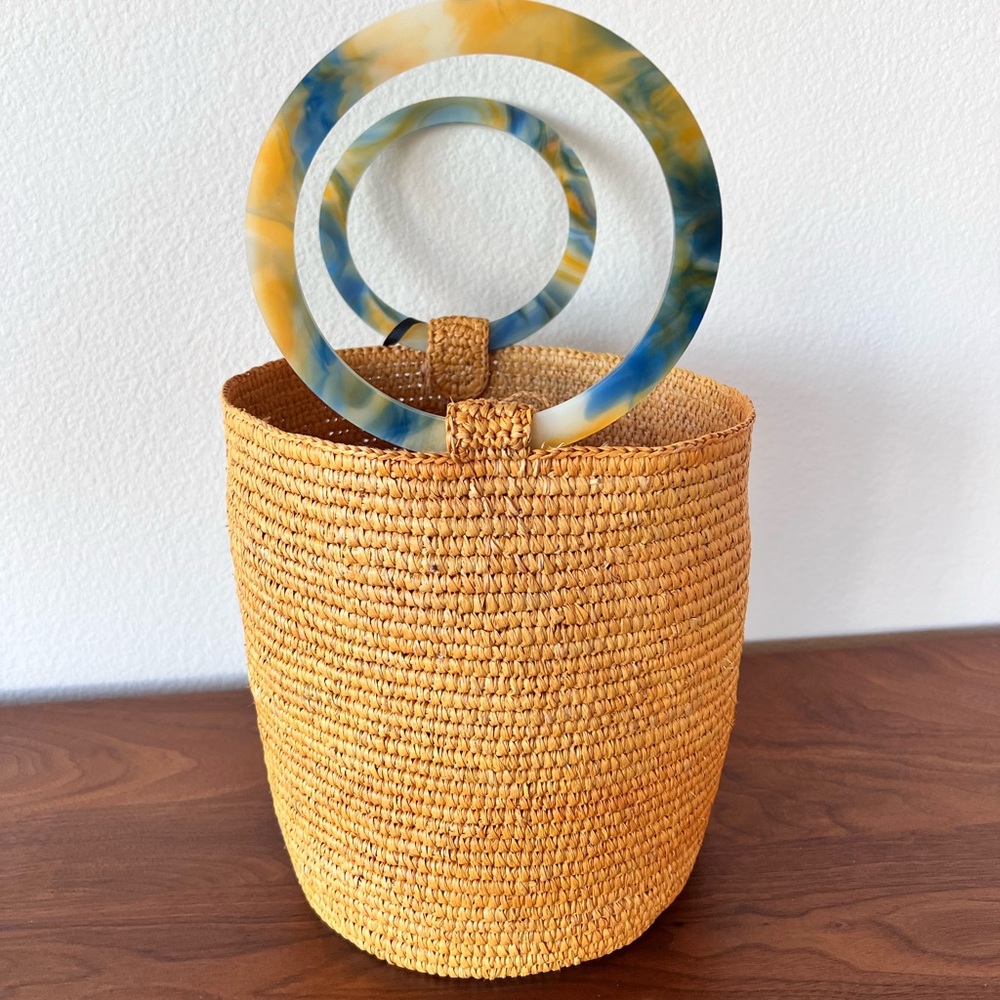 Yosuzi - Straw Bucket Bag